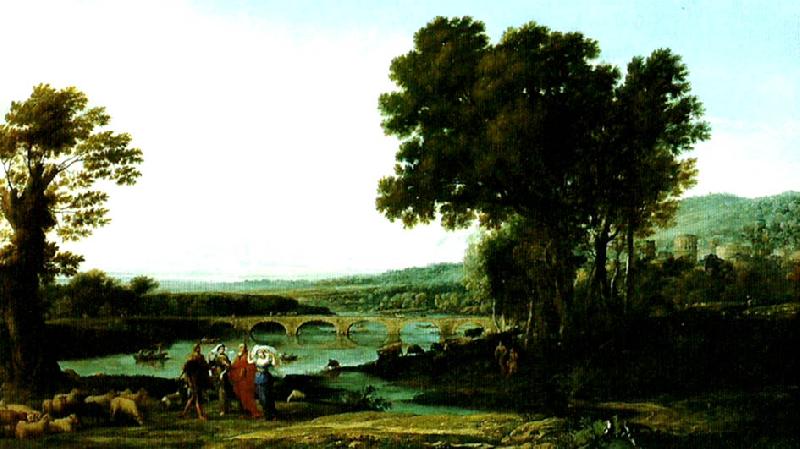 Claude Lorrain landscape with jacob and laban and his daughters oil painting image